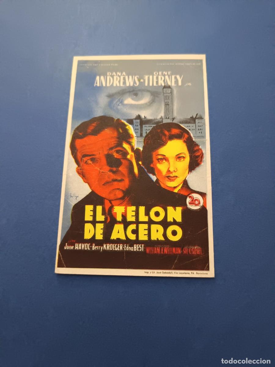 Cine: PROGRAMA DE CINE TELON DE ACERO GENE TIERNEY