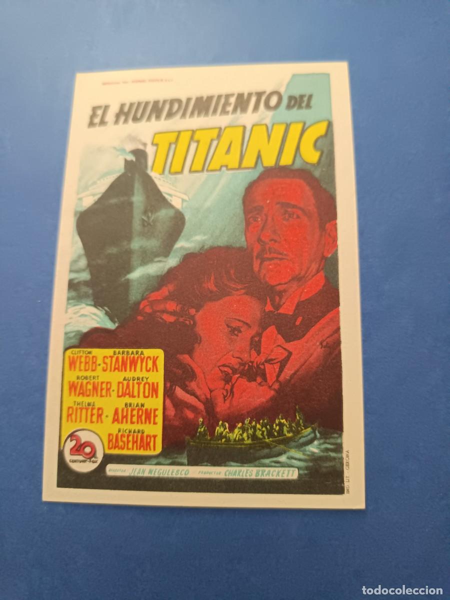 Cine: PROGRAMA DE CINE EL HUNDIMIENTO DEL TITANIC CLIFTON WEBB
