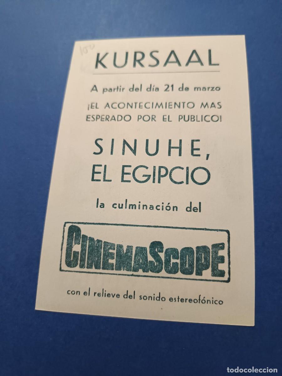 Cine: PROGRAMA DE CINE SINUHE EL EGIPIPCIO EDMUND PURDOM - Foto 2