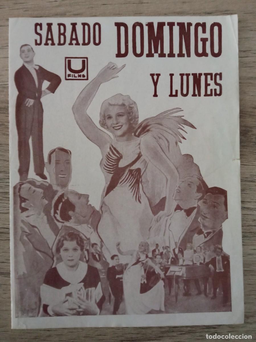 Cine: SABADO, DOMINGO Y LUNES, PIERRE BRASSEUR
