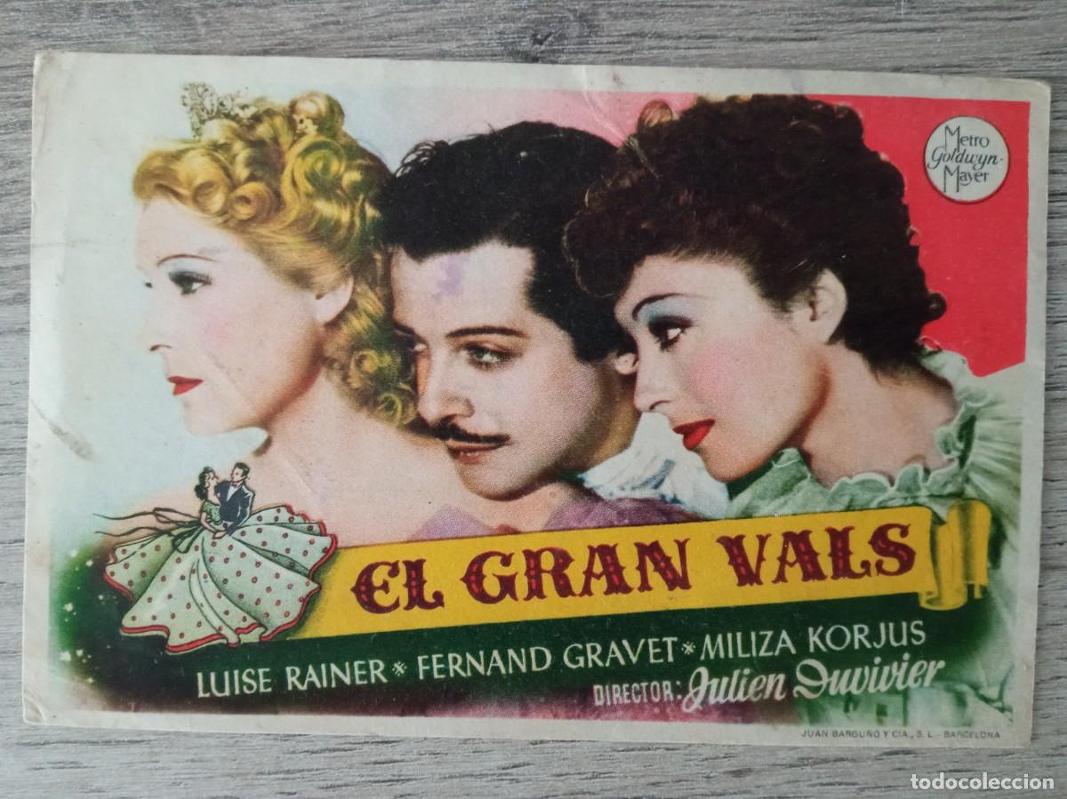Cine: EL GRAN VALS, LUISE RAINER, CINE SAUCES, LOS SAUCES, LA PALMA, TENERIFE