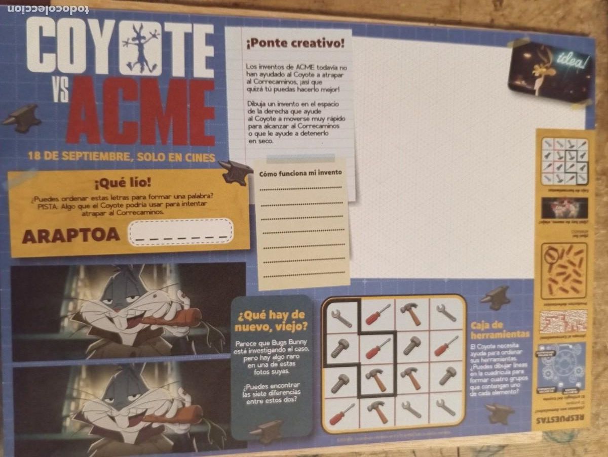 Cine: 1 PROGRAMA DE ** COYOTE VS. ACME ** - A&Ntilde;O 2026 .30 X 21 CMS. - Foto 2