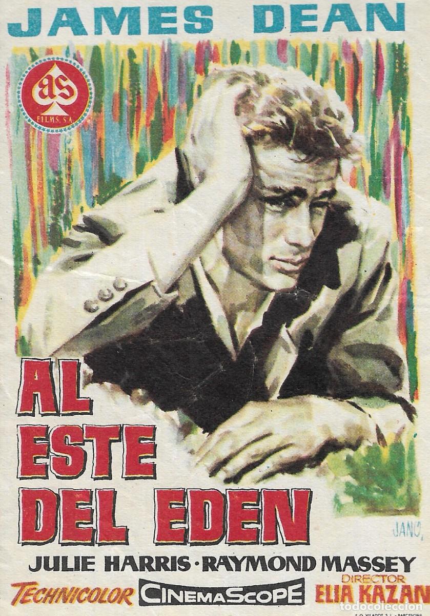 Cine: PROGRAMA DE CINE - EL ESTE DEL ED&Eacute;N - JAMES DEAN - 1955 - JANO - SIN PUBLICIDAD.