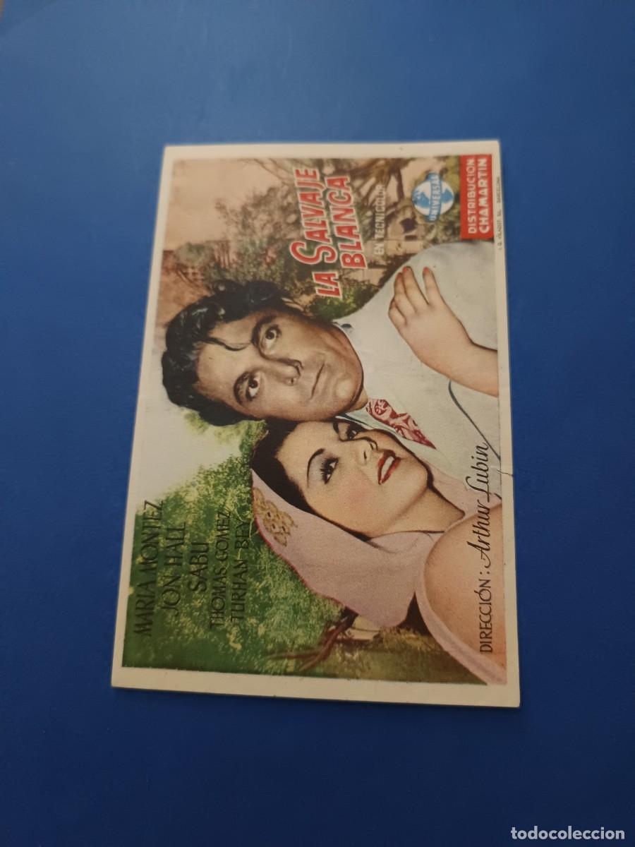 Cine: PROGRAMA DE CINE LA SALVAJE BLANCA MARIA MONTEZ - Foto 1