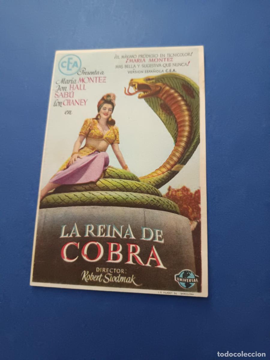 Cine: PROGRAMA DE CINE LA REINA DE COBRA MARIA MONTEZ