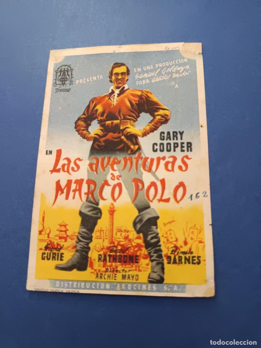 Cine: PROGRAMA DE CINE LAS AVENTURAS DE MARCO POLO GARY COOPER