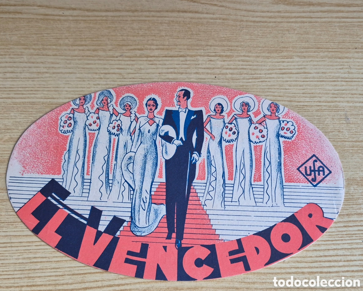Cine: Antiguo programa de cine troquelado El vencedor. Cibe Olimpia 1933 - Foto 1