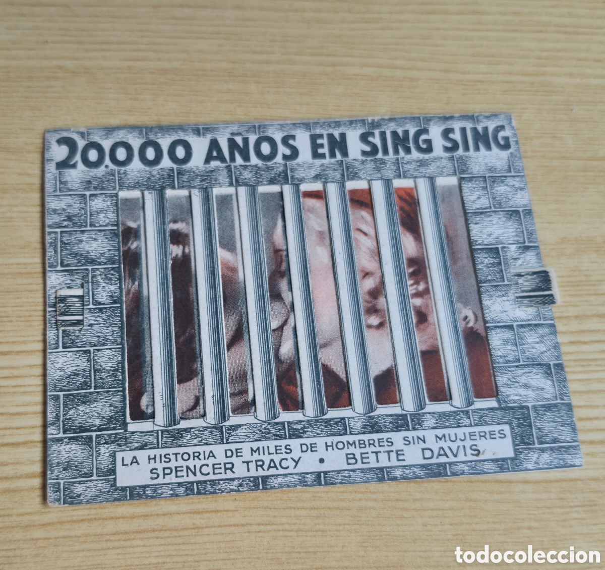 Cine: Antiguo programa de cine troquelado 20.000 a&ntilde;os en Sing Sing Cine Monumental