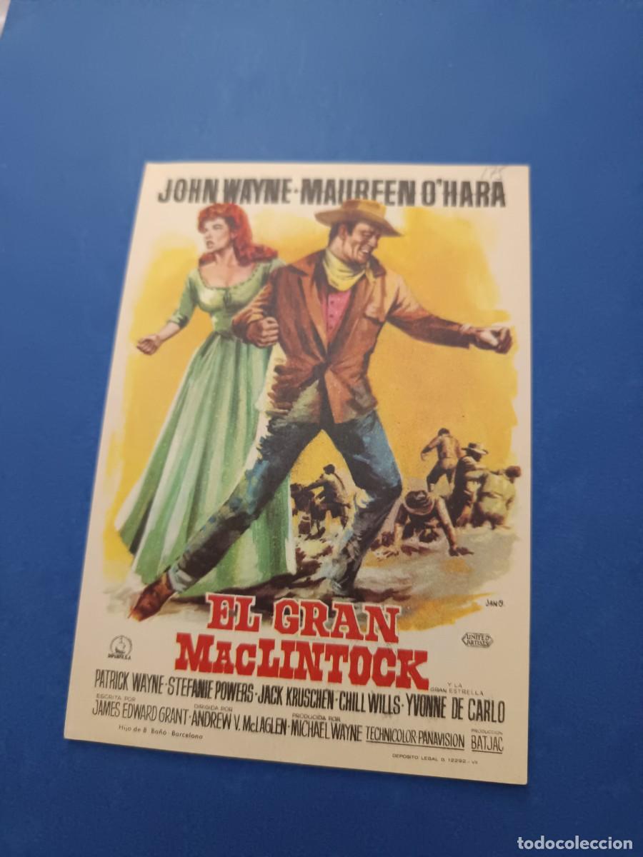 Cine: PROGRAMA DE CINE EL GRAN MACLINTOCK JOHN WAYNE