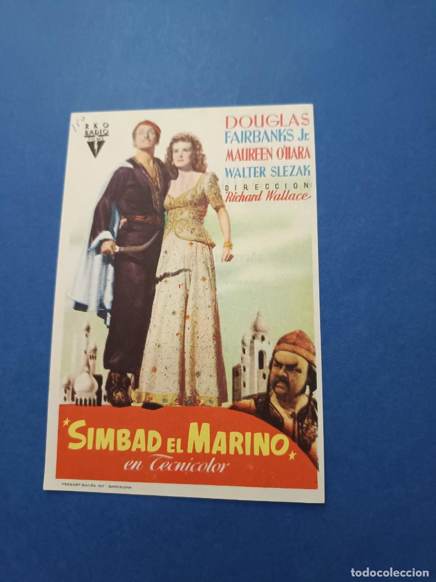 Cine: PROGRAMA DE CINE SIMBAD EL MARINO DOUGLAS FAIRBANKS JR.
