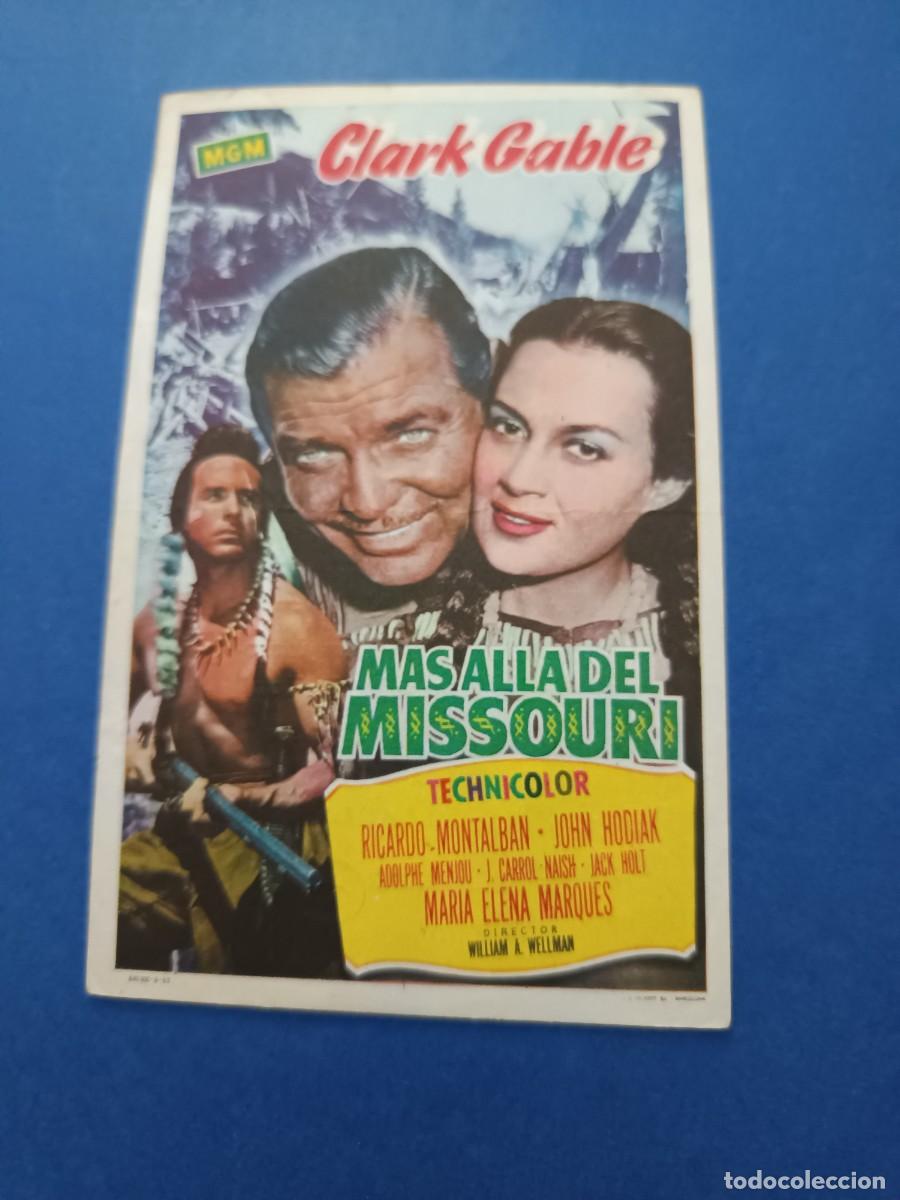 Cine: PROGRAMA DE CINE MAS ALLA DEL MISSOURI CLARK GABLE