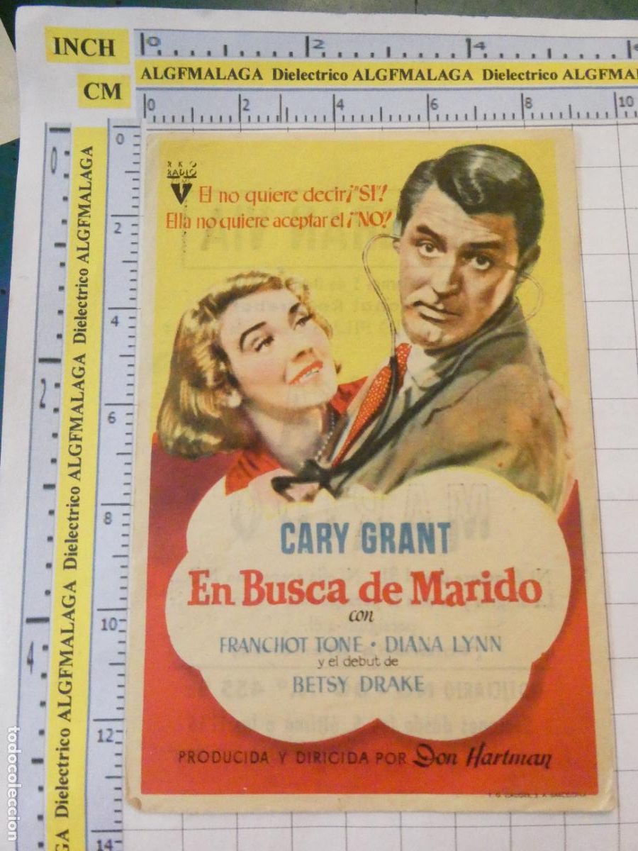Cine: PROGRAMA DE MANO. CINE. PEL&Iacute;CULA. EN BUSCA DE MARIDO CINE GRAN V&Iacute;A GRANADA. 586