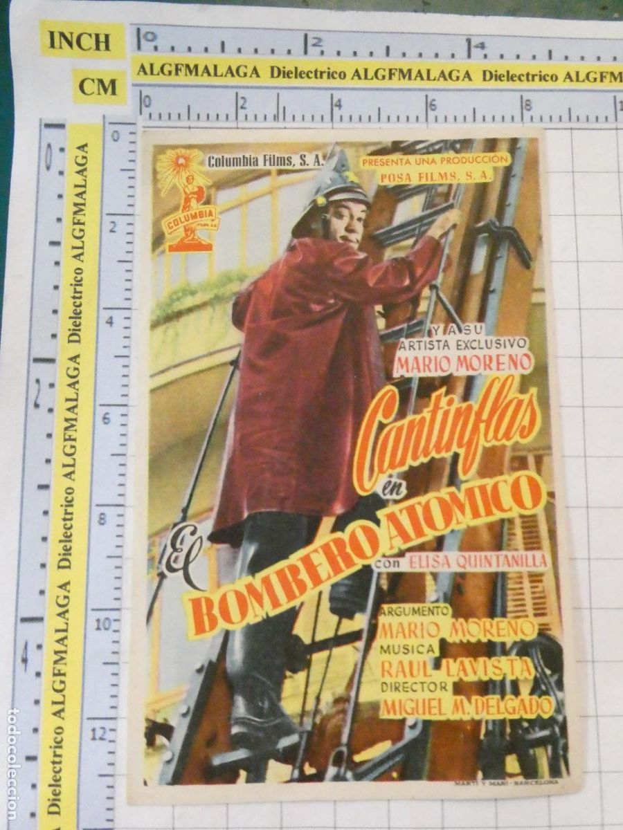 Cine: PROGRAMA DE MANO. CINE. PEL&Iacute;CULA. CANTINFLAS EN EL BOMBERO AT&Oacute;MICO. 590 - Foto 1