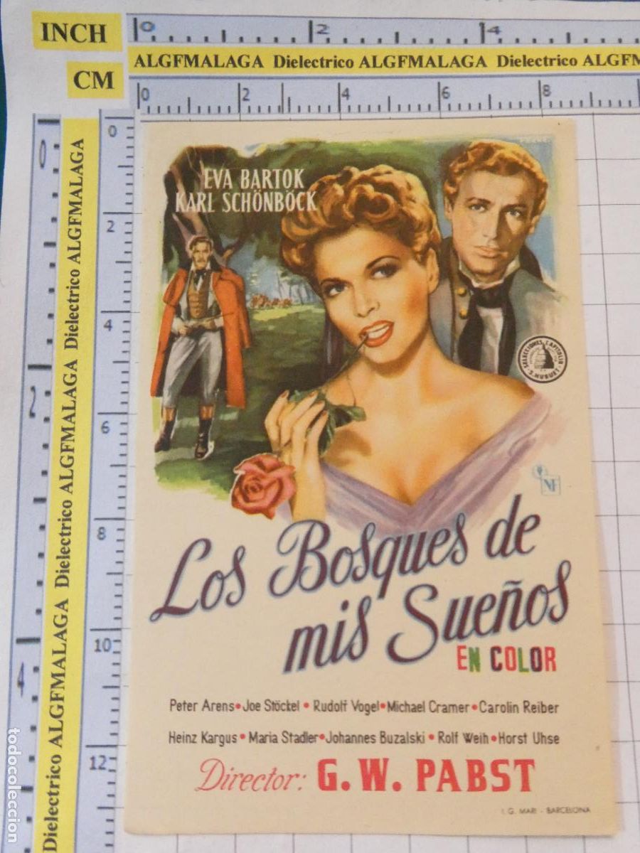 Cine: PROGRAMA DE MANO. CINE. PEL&Iacute;CULA. LOS BOSQUES DE MIS SUE&Ntilde;OS. 591