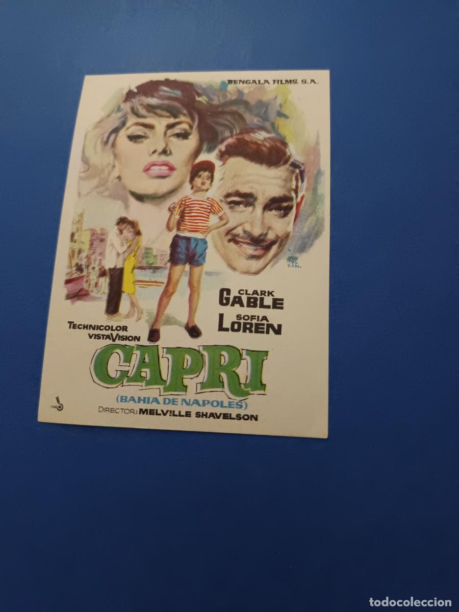 Cine: PROGRAMA DE CINE CAPRI SOFIA LOREN CLARK GABLE - Foto 1