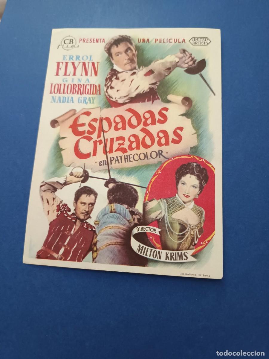 Cine: PROGRAMA DE CINE ESPADAS CRUZADAS ERROL FLYNN