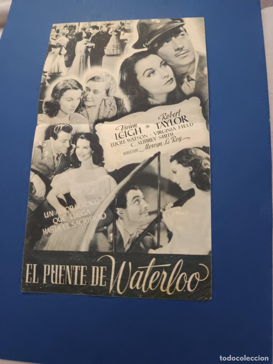 Cine: PROGRAMA DE CINE EL PUENTE DE WATERLOO ROBERT TAYLOR - Foto 2