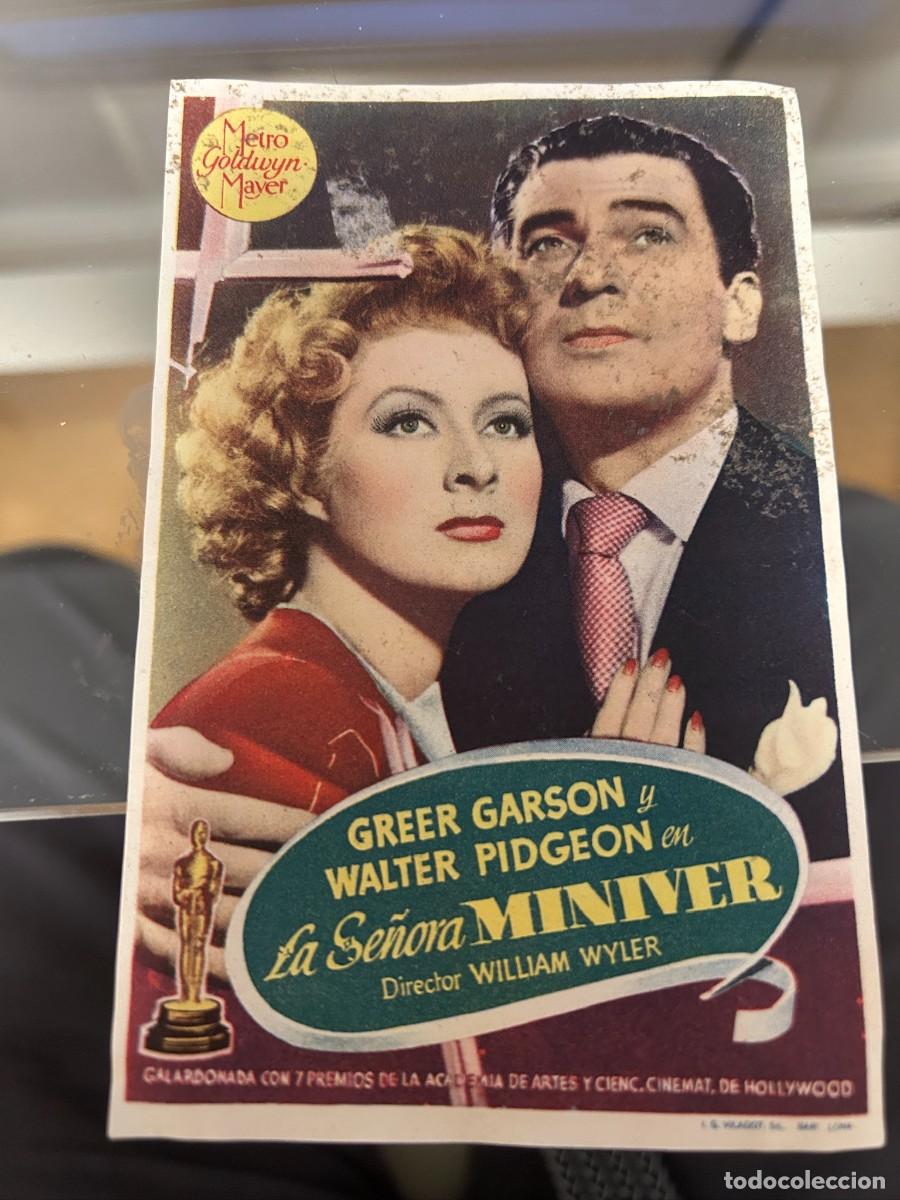 Cine: &ordm;1462 LA SE&Ntilde;ORA DE MINIVER SIN PUBLICIDAD BUEN ESTADO