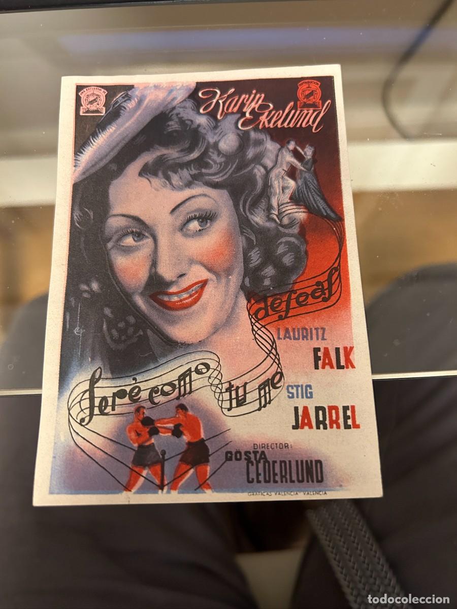 Cine: &ordm;1469 SERE COMO TU ME DESEAS TEATRO CIRCO ZARAGOZA CON PUBLICIDAD BUEN ESTADO
