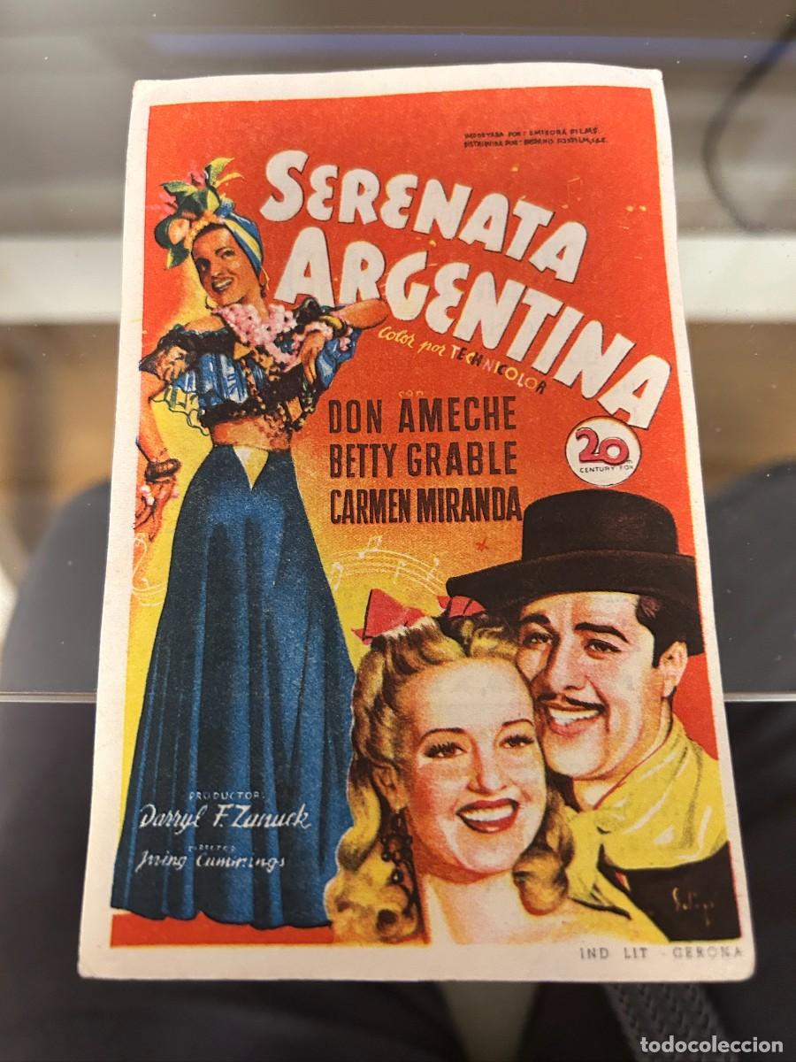 Cine: &ordm;1470 SERENATA ARGENTINA CABRA CORDOBA CON PUBLICIDAD BUEN ESTADO
