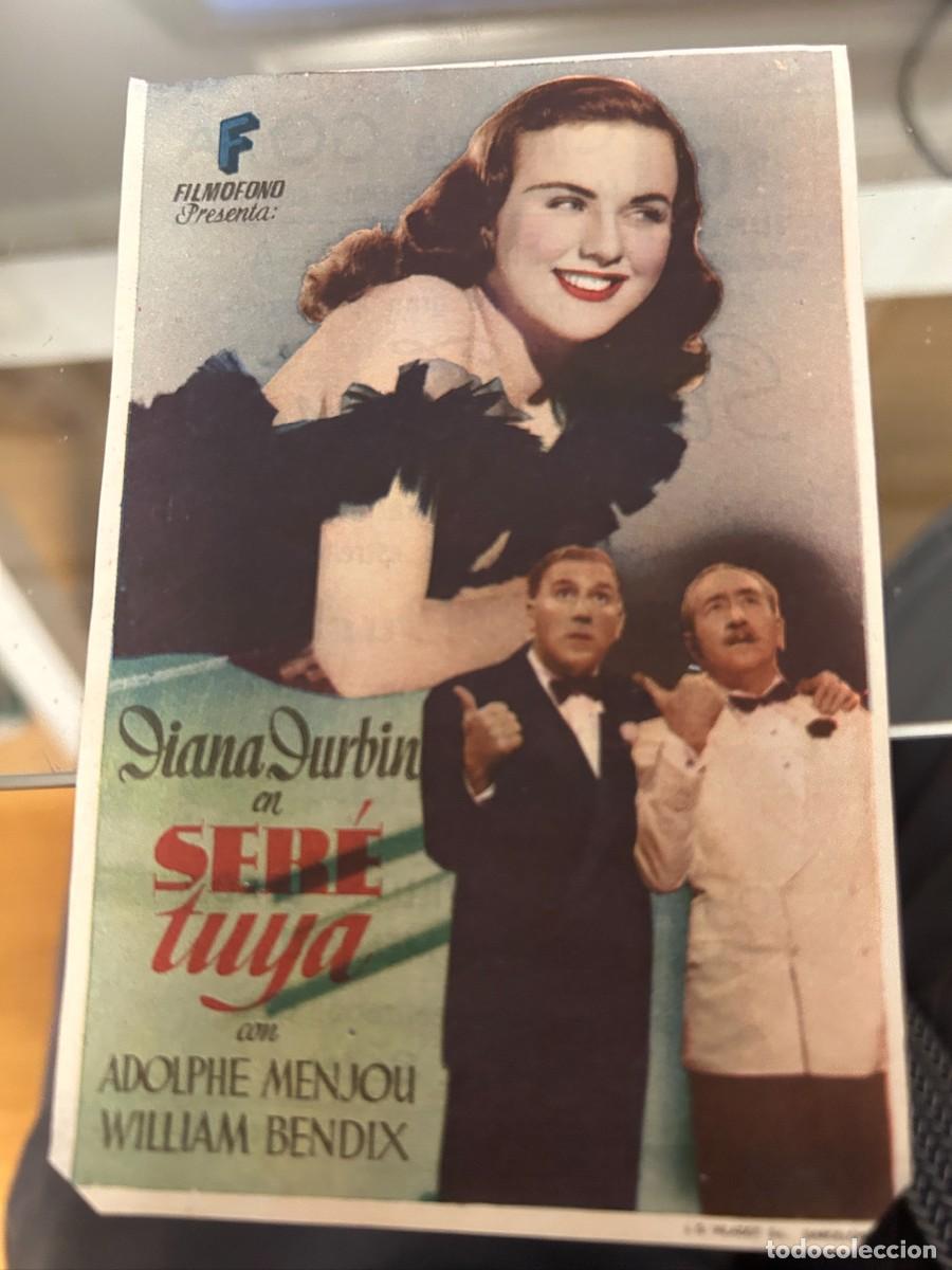 Cine: &ordm;1471 SERE TUYA CINEMA GOYA ZARAGOZA CON PUBLICIDAD BUEN ESTADO