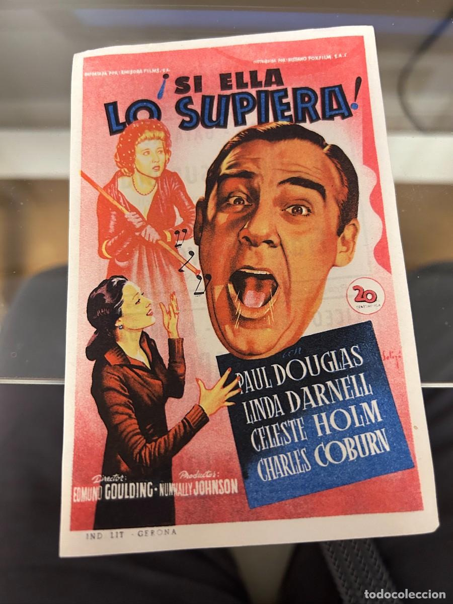 Cine: &ordm;1476 &iexcl;SI ELLA SUPIERA! CINES ARENAS Y GAYARRE BARCELONA CON PUBLICIDAD BUEN ESTADO