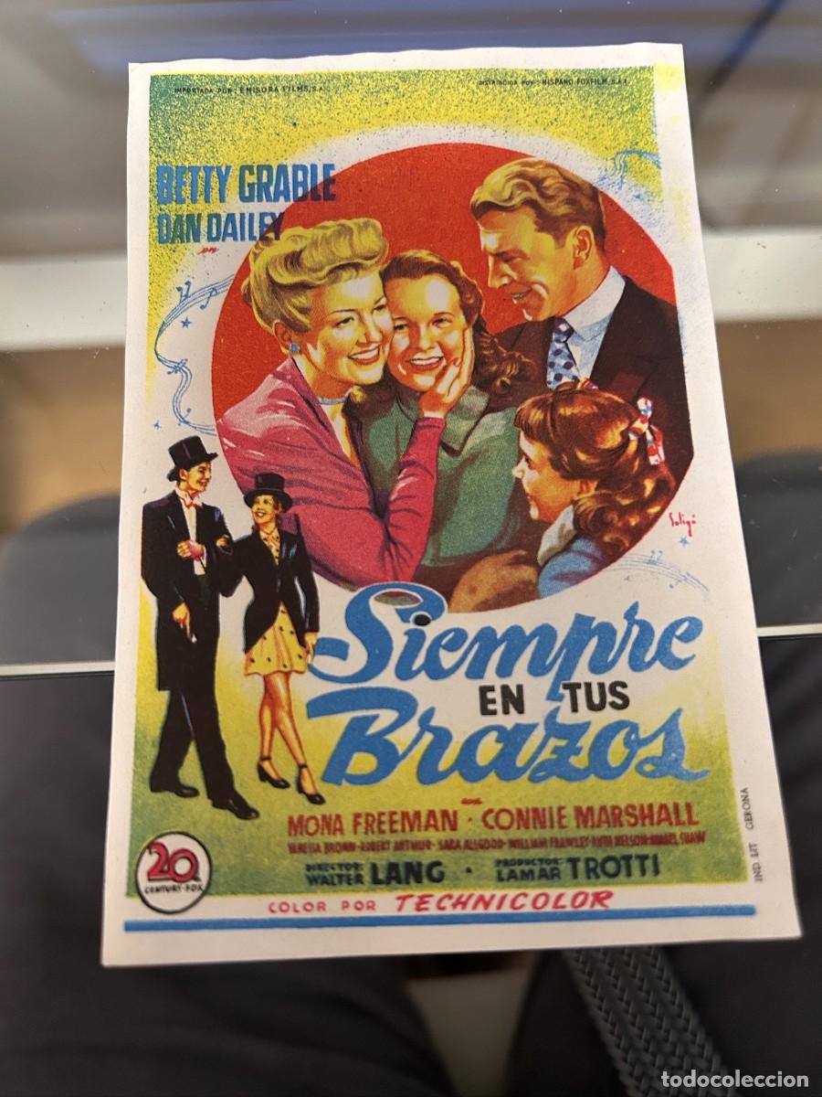 Cine: &ordm;1477 SIEMPRE SEN TUS BRAZOS SELLO DE CORRALES ZAMORA BUEN ESTADO