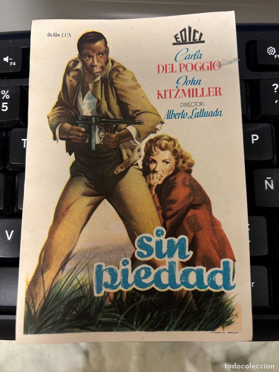 Cine: &ordm;1491 SIN PIEDAD CINE MONTERROSA REUS CON PUBLICIDAD BUEN ESTADO