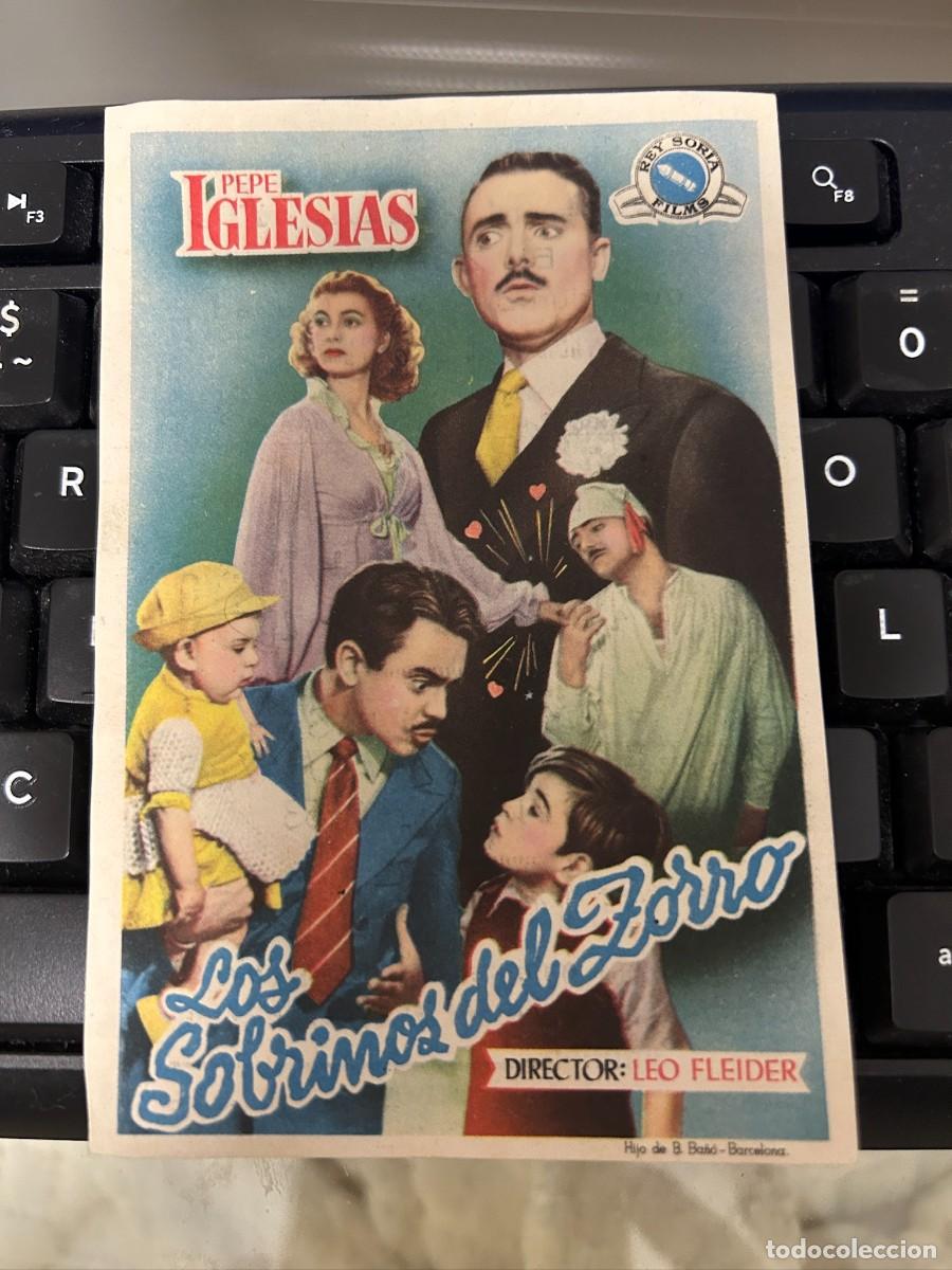 Cine: &ordm;1501 LOS SOBRINOS DEL ZORRO CINE MONTERROSA REUS CON PUBLICIDAD BUEN ESTADO