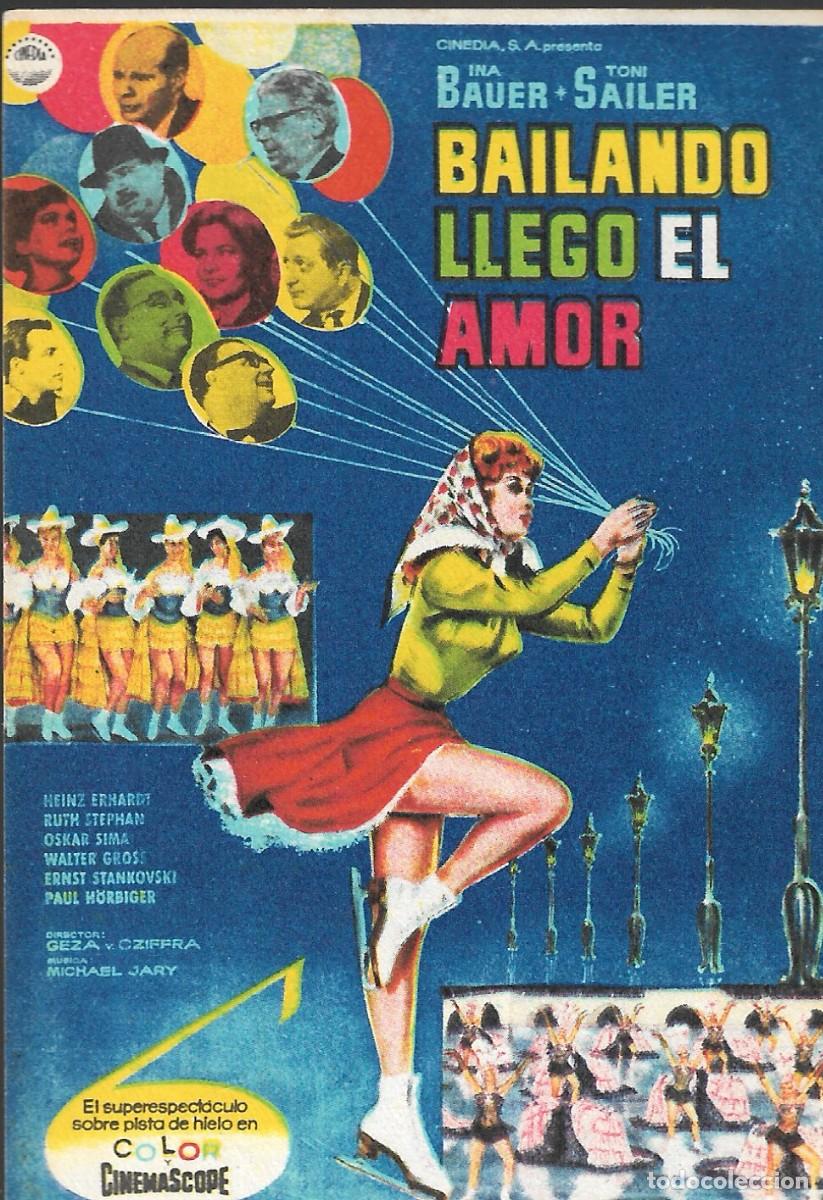 Cine: PROGRAMA DE CINE - BAILANDO LLEG&Oacute; EL AMOR - IDA BAUER, TONI SAILER - 1961 - SIN PUBLICIDAD.