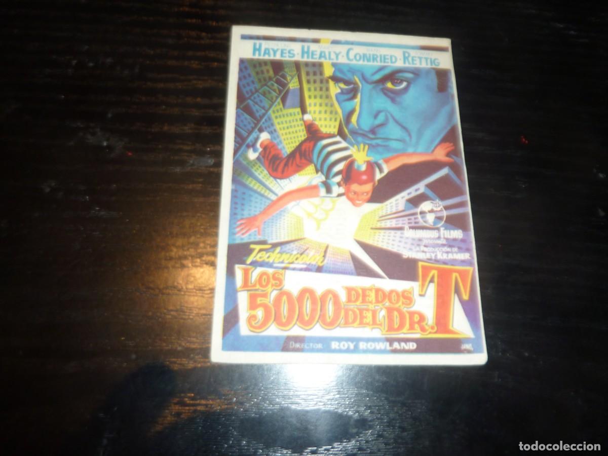 Cine: Folleto de cine LOS 5000 DEDOS DEL DR.T con publicidad