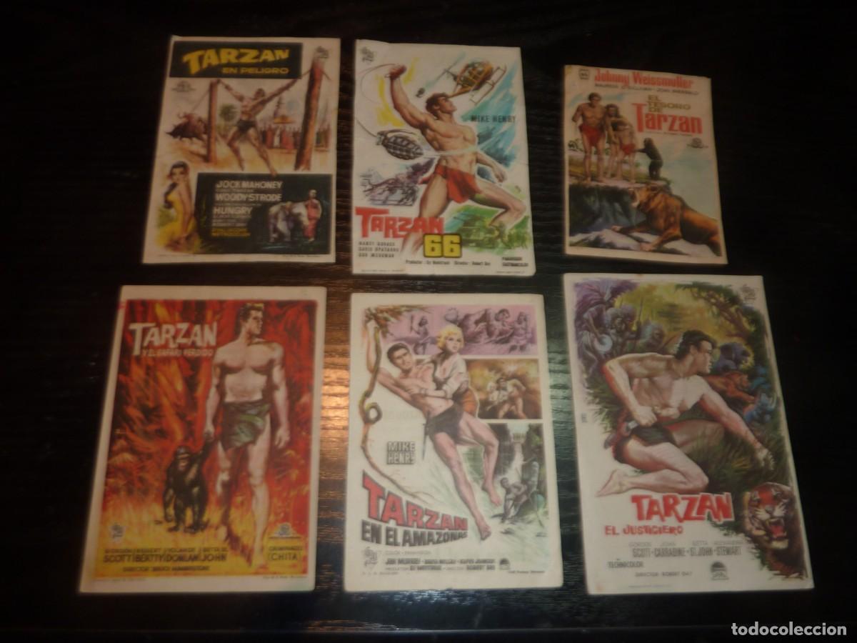 Cine: 6 Folletos de cine diferentes DE TARZAN con publicidad