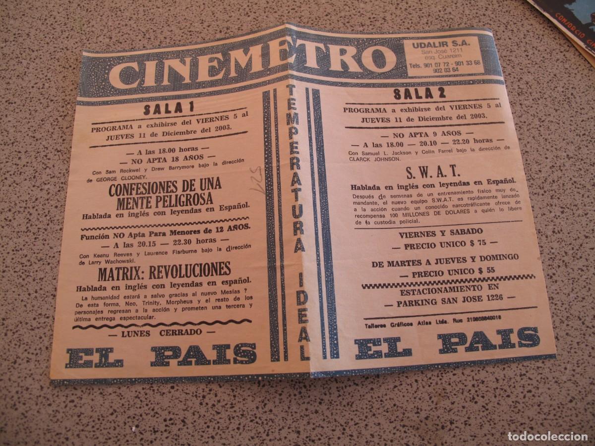 Cine: PROGRAMA DE MANO ORIGINAL EL DE LA FOTO