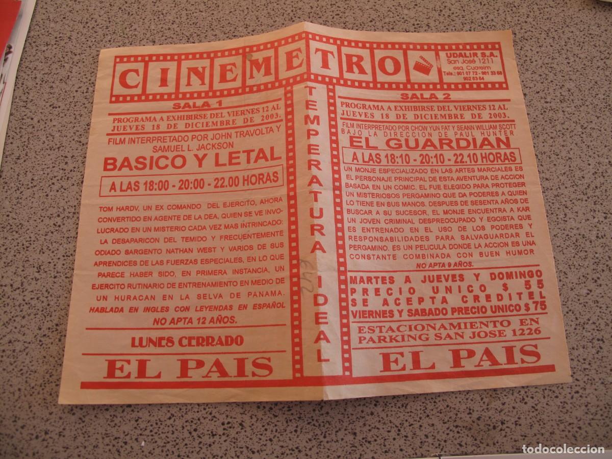 Cine: PROGRAMA DE MANO ORIGINAL EL DE LA FOTO
