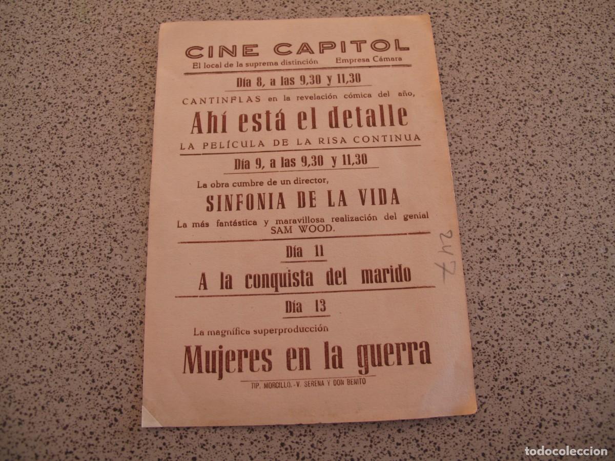 Cine: PROGRAMA DE MANO ORIGINAL EL DE LA FOTO - Foto 2