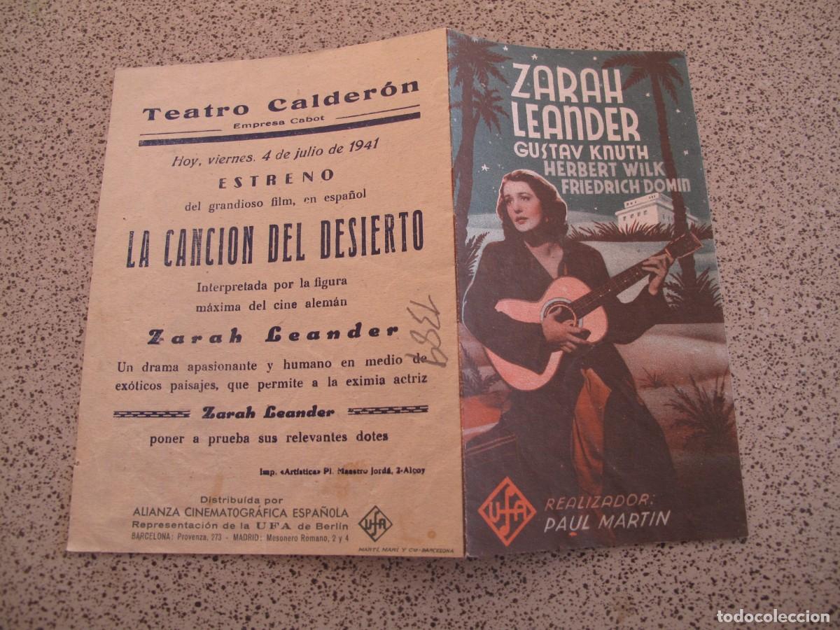  Flyers Publicitaires de films Anciens: PROGRAMA DE MANO ORIGINAL EL DE LA FOTO