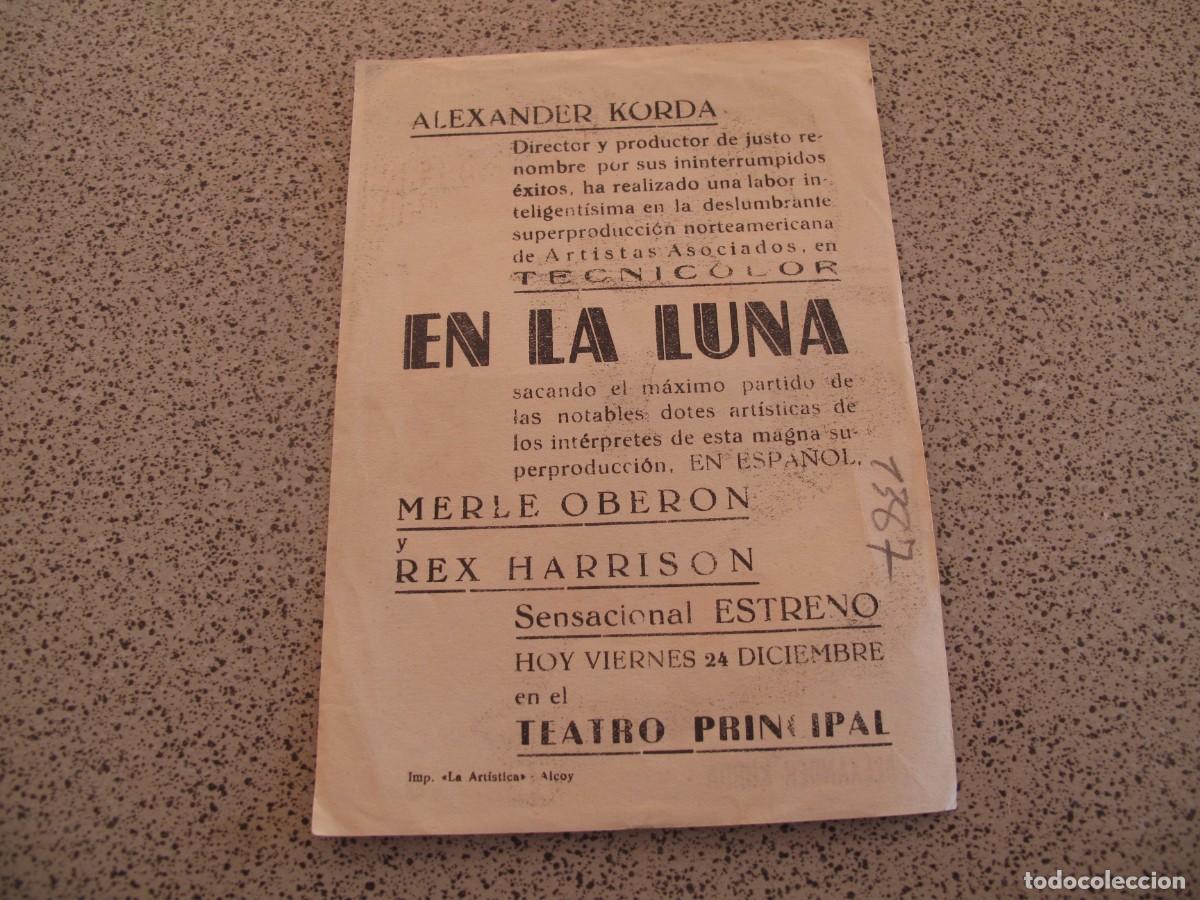 Cine: PROGRAMA DE MANO ORIGINAL EL DE LA FOTO - Foto 2