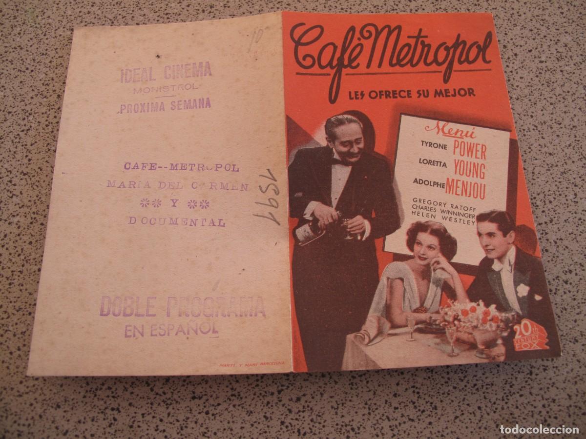  Flyers Publicitaires de films Anciens: PROGRAMA DE MANO ORIGINAL EL DE LA FOTO