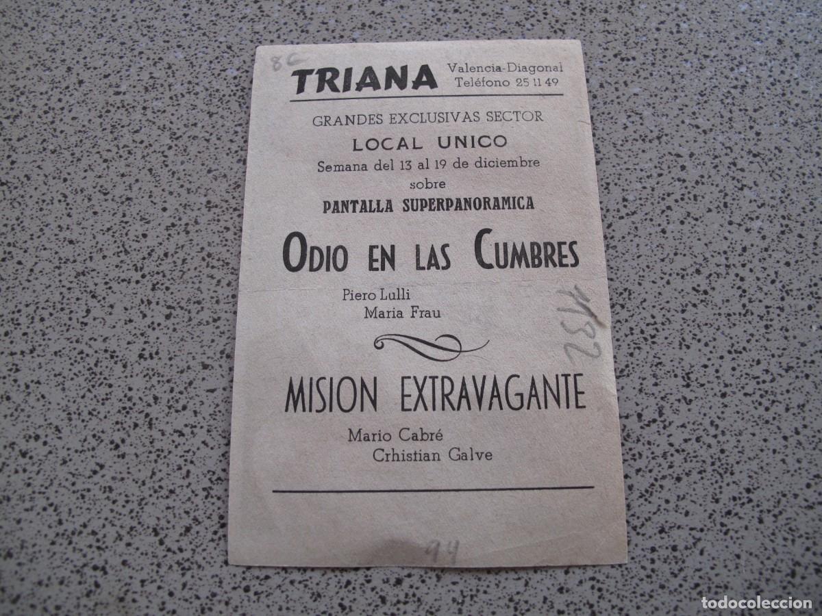Cine: PROGRAMA DE MANO ORIGINAL EL DE LA FOTO - Foto 2