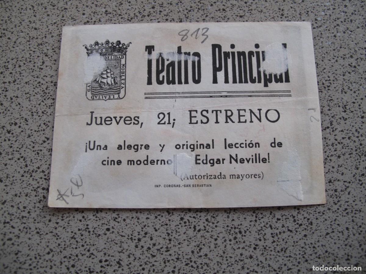 Cine: PROGRAMA DE MANO ORIGINAL EL DE LA FOTO - Foto 2