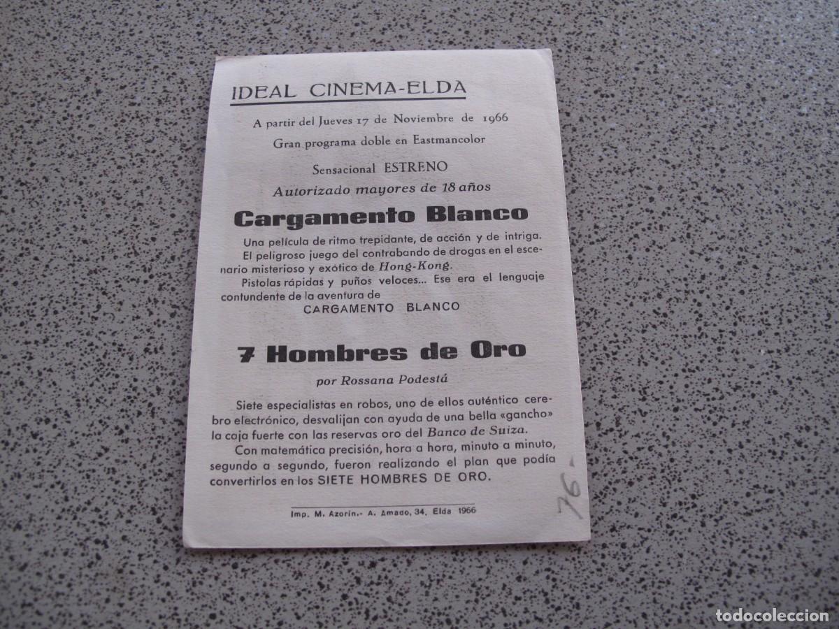 Cine: PROGRAMA DE MANO ORIGINAL EL DE LA FOTO - Foto 2