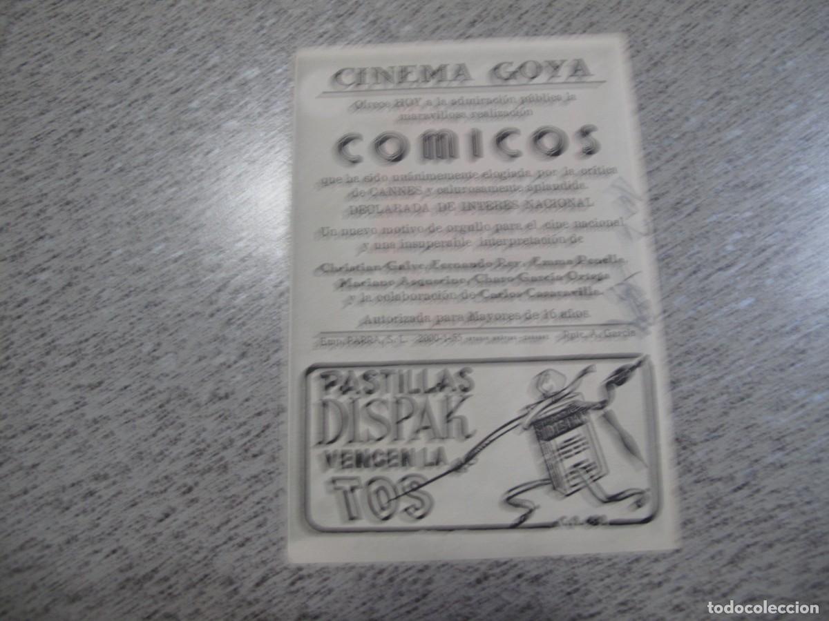 Cine: PROGRAMA DE MANO ORIGINAL EL DE LA FOTO - Foto 2