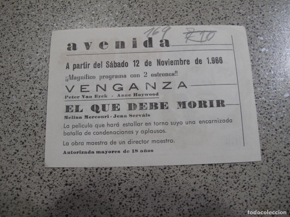 Cine: PROGRAMA DE MANO ORIGINAL EL DE LA FOTO - Foto 2