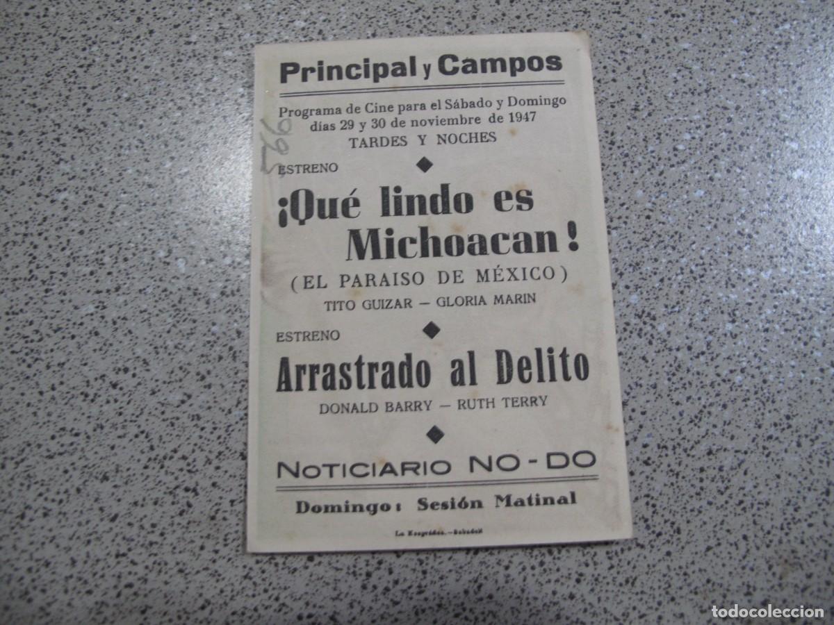Cine: PROGRAMA DE MANO ORIGINAL EL DE LA FOTO - Foto 2