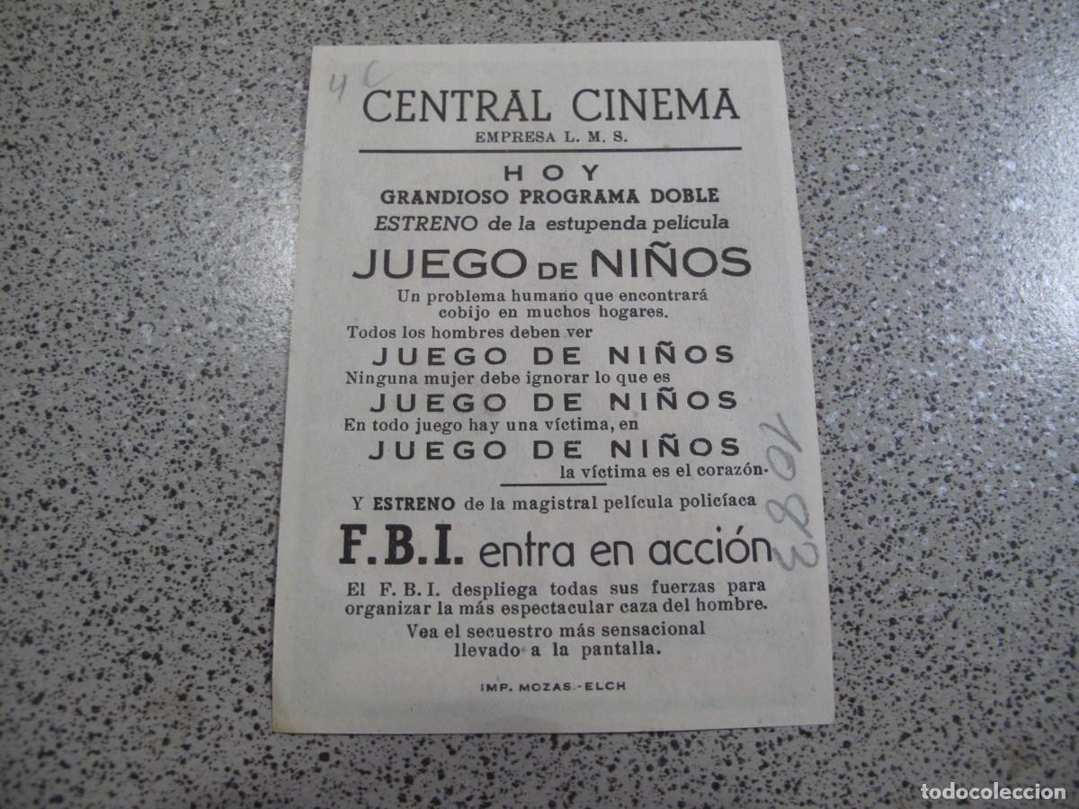 Cine: PROGRAMA DE MANO ORIGINAL EL DE LA FOTO - Foto 2