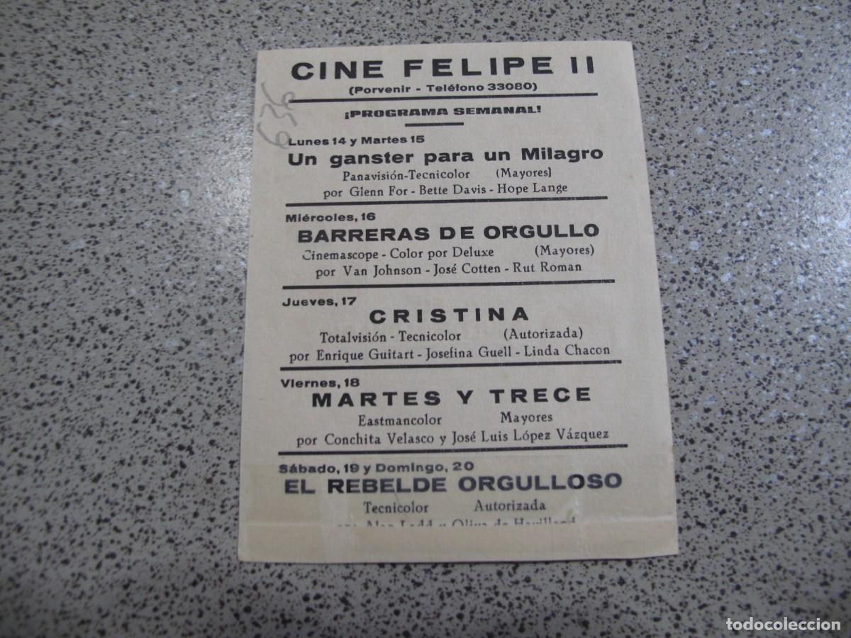 Cine: PROGRAMA DE MANO ORIGINAL EL DE LA FOTO - Foto 2
