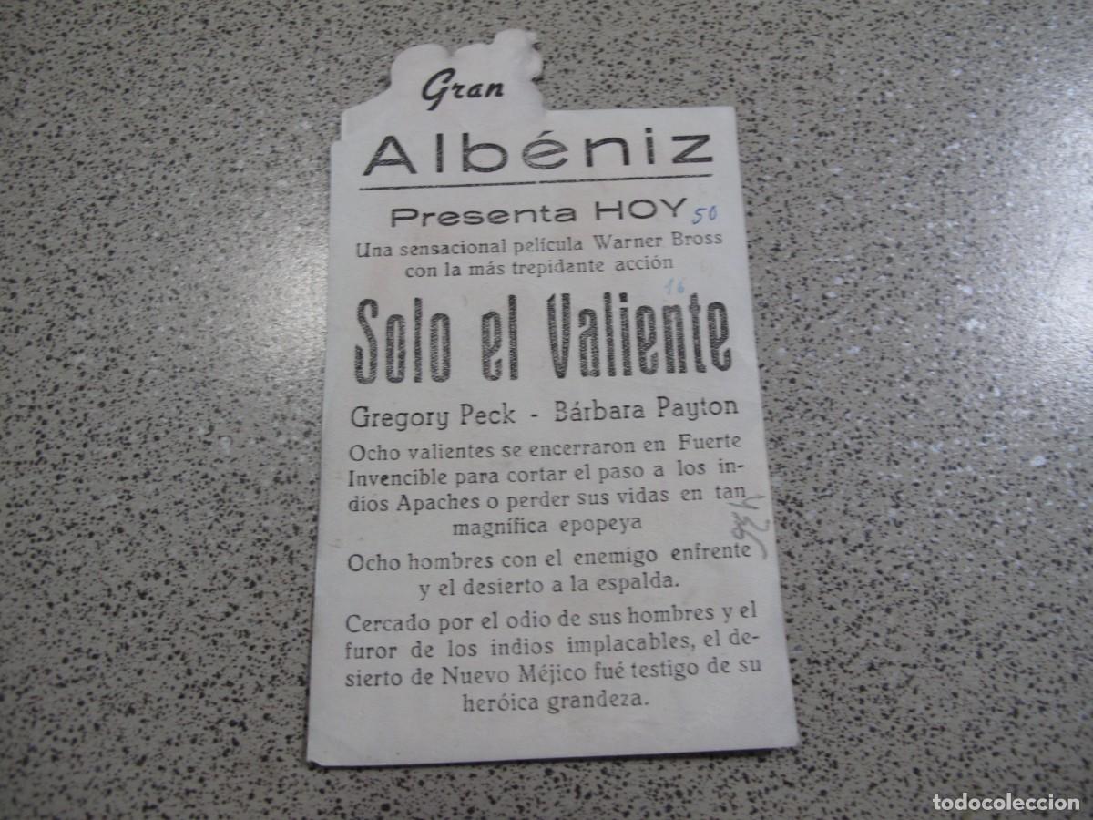 Cine: PROGRAMA DE MANO ORIGINAL EL DE LA FOTO - Foto 2