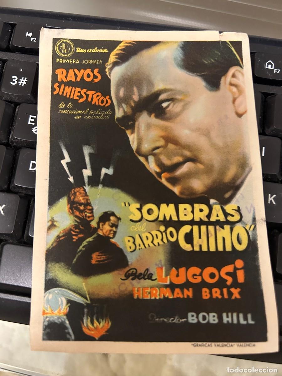 Cine: &ordm;1516 SOMBRAS DEL BARRIO CHINO 1&ordf; JORNADA RAYOS SINIESTROS CINE ALHAMBRA ZARAGOZA CON PUBLICIDAD