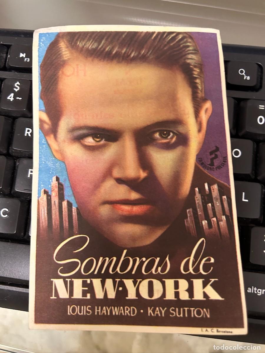 Cine: &ordm;1517 SOMBRAS DE NEW-YORK CINE IDEAL ALICANTE CON PUBLICIDAD BUEN ESTADO