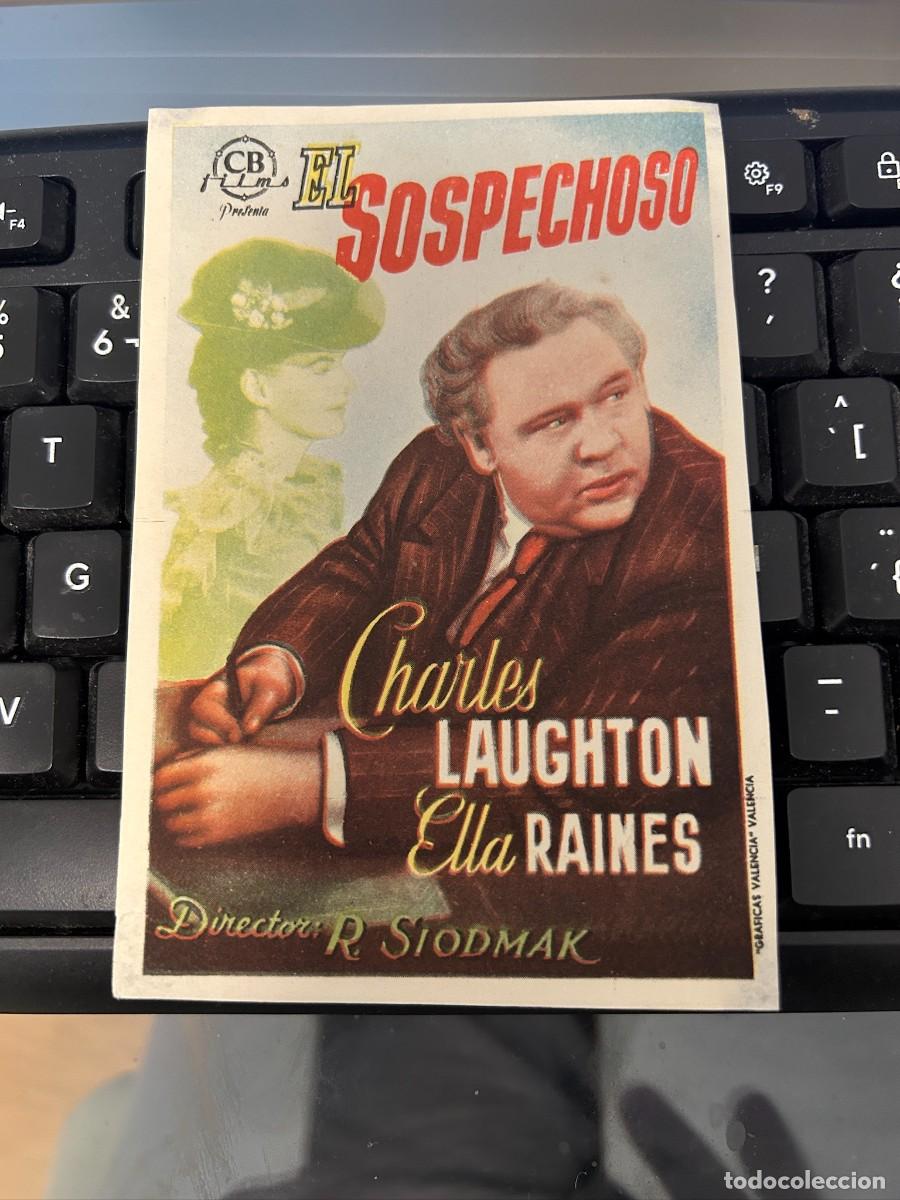 Cine: &ordm;1523 EL SOSPECHOSO SELLO DE CINE ESPA&Ntilde;A ALFARRAS LERIDA BUEN ESTADO